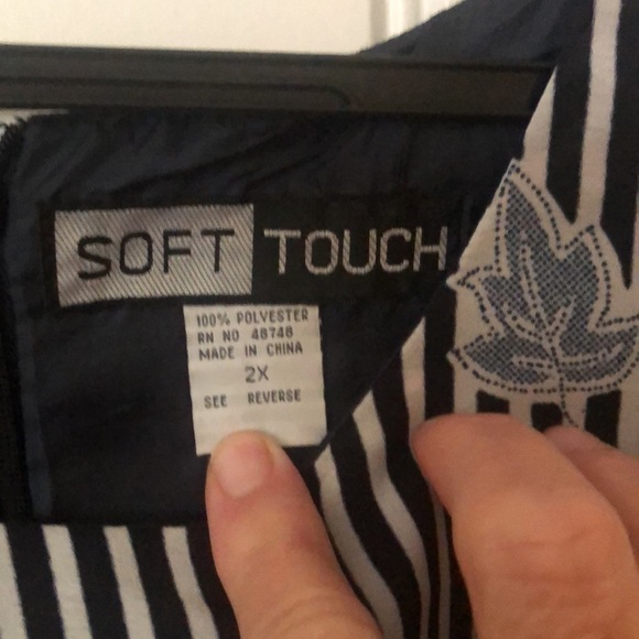 Maxi Dress/Navy and white - Picture 4 of 10